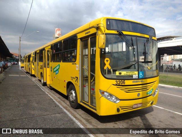 Auto Ônibus Três Irmãos 3206 na cidade de Jundiaí, São Paulo, Brasil, por Espedito de Brito Gomes. ID da foto: 10058699.