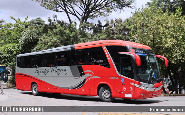 Empresa de Ônibus Pássaro Marron 5954 na cidade de São Paulo, São Paulo, Brasil, por Francisco Ivano. ID da foto: 10064686.