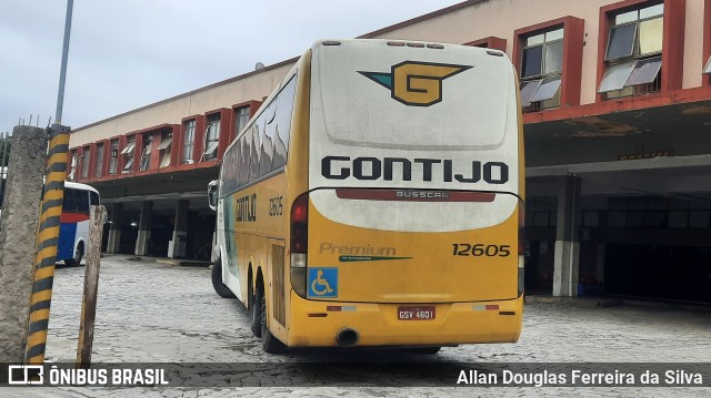 Empresa Gontijo de Transportes 12605 na cidade de Governador Valadares, Minas Gerais, Brasil, por Allan Douglas Ferreira da Silva. ID da foto: 10061093.