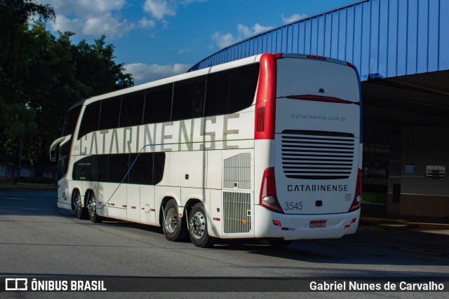 Auto Viação Catarinense 3545 na cidade de Resende, Rio de Janeiro, Brasil, por Gabriel Nunes de Carvalho. ID da foto: 10060870.