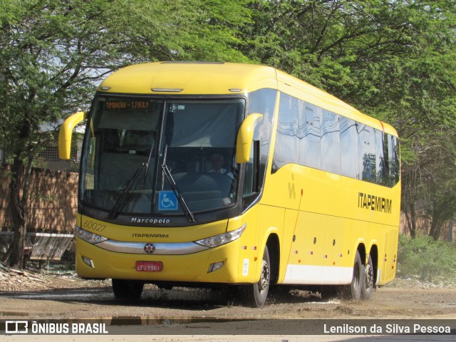 Viação Itapemirim 60027 na cidade de Caruaru, Pernambuco, Brasil, por Lenilson da Silva Pessoa. Número da foto: #10061506.