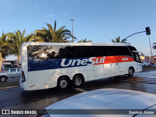Unesul de Transportes 5930 na cidade de Campo Grande, Mato Grosso do Sul, Brasil, por Genival Júnior. Número da foto: #10060924.