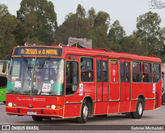 Ônibus Natalino AOB3J94 na cidade de Curitiba, Paraná, Brasil, por Gabriel Michalski. ID da foto: 10061862.