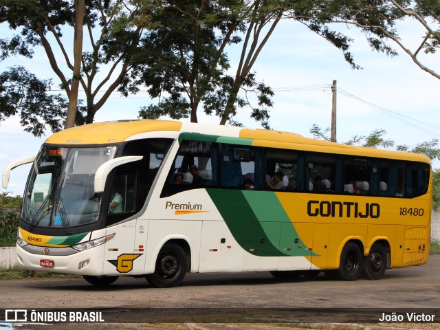 Empresa Gontijo de Transportes 18480 na cidade de Teresina, Piauí, Brasil, por João Victor. ID da foto: 10064230.