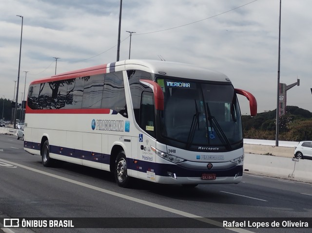 Viação Piracicabana 2448 na cidade de São Paulo, São Paulo, Brasil, por Rafael Lopes de Oliveira. Número da foto: #10061231.