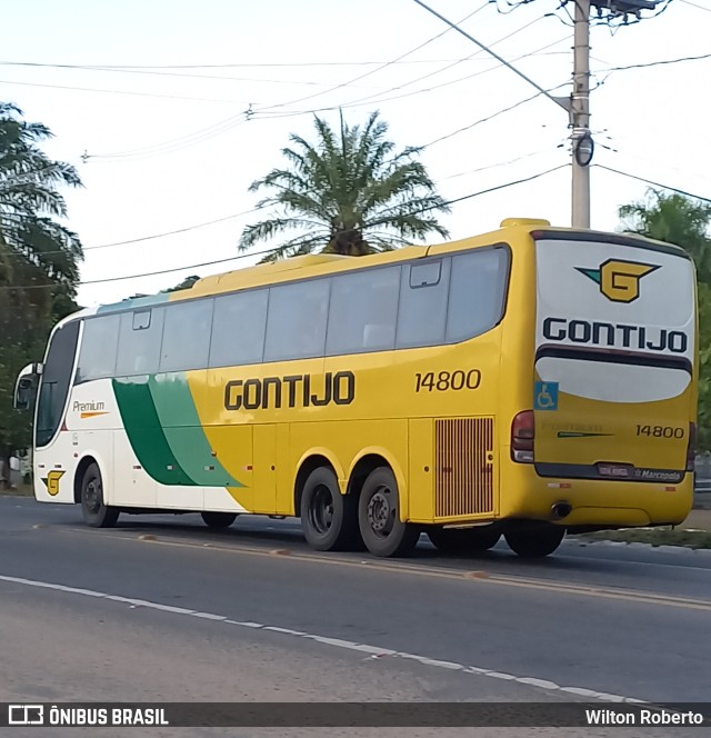 Empresa Gontijo de Transportes 14800 na cidade de Governador Valadares, Minas Gerais, Brasil, por Wilton Roberto. ID da foto: 10062358.