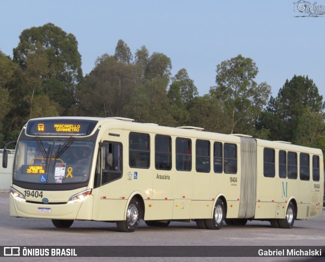 Araucária Transportes Coletivos 19404 na cidade de Curitiba, Paraná, Brasil, por Gabriel Michalski. Número da foto: #10061903.