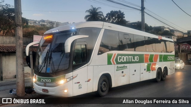 Empresa Gontijo de Transportes 21260 na cidade de Contagem, Minas Gerais, Brasil, por Allan Douglas Ferreira da Silva. ID da foto: 10064420.