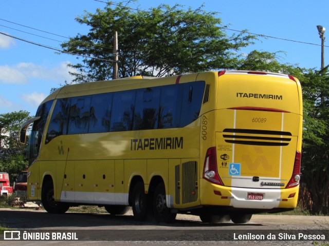 Viação Itapemirim 60089 na cidade de Caruaru, Pernambuco, Brasil, por Lenilson da Silva Pessoa. Número da foto: #10061667.