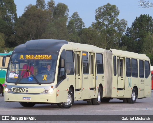 Araucária Transportes Coletivos 19M70 na cidade de Curitiba, Paraná, Brasil, por Gabriel Michalski. ID da foto: 10061897.