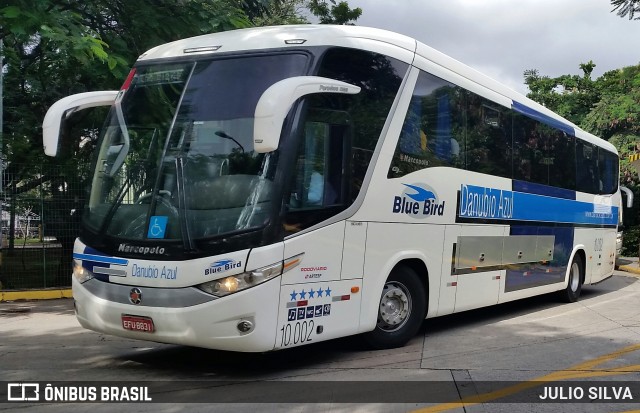 VIDA - Viação Danúbio Azul 10.002 na cidade de São Paulo, São Paulo, Brasil, por JULIO SILVA. ID da foto: 10064617.