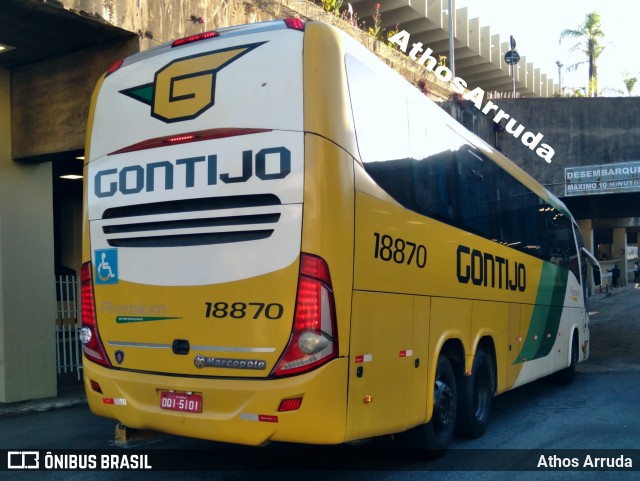 Empresa Gontijo de Transportes 18870 na cidade de Belo Horizonte, Minas Gerais, Brasil, por Athos Arruda. ID da foto: 10061266.