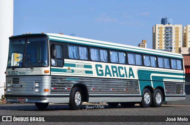 Viação Garcia 5392 na cidade de Londrina, Paraná, Brasil, por José Melo. ID da foto: 10062334.