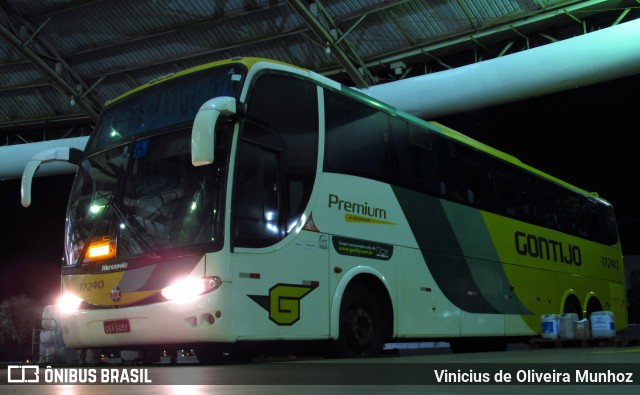 Empresa Gontijo de Transportes 17240 na cidade de Marília, São Paulo, Brasil, por Vinicius de Oliveira Munhoz. ID da foto: 10067396.