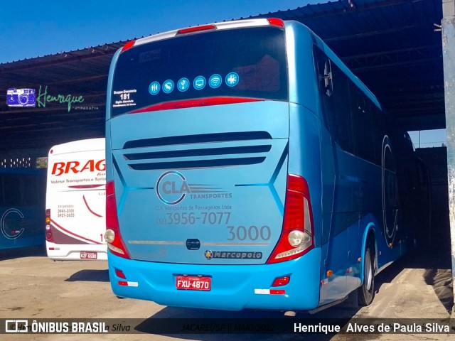 CLA Transportes 3000 na cidade de Jacareí, São Paulo, Brasil, por Henrique Alves de Paula Silva. Número da foto: #10065442.