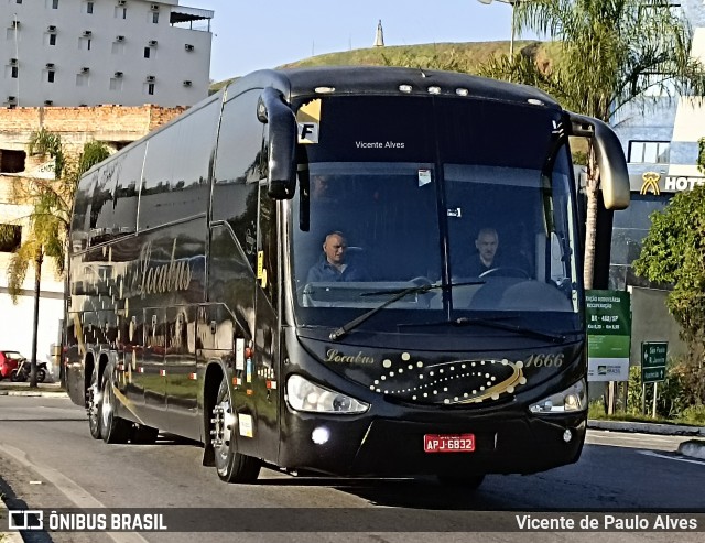 Locabus Locação e Transportes 1666 na cidade de Aparecida, São Paulo, Brasil, por Vicente de Paulo Alves. ID da foto: 10066047.