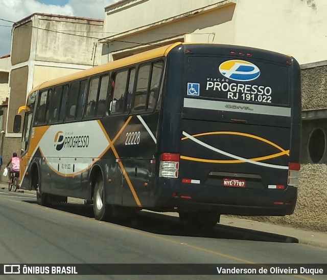 Viação Progresso 22228 (RJ191.022) na cidade de Valença, Rio de Janeiro, Brasil, por Vanderson de Oliveira Duque. ID da foto: 10066524.