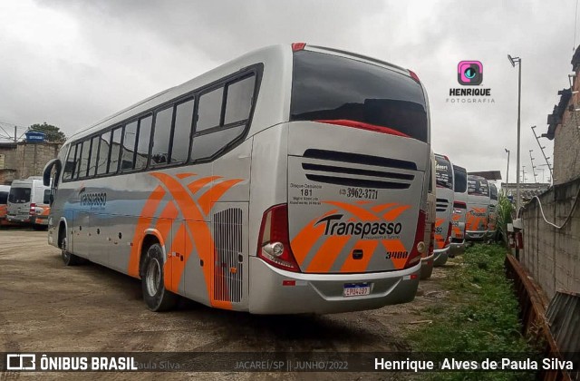 Transpasso Fretamentos e Turismo 3400 na cidade de Jacareí, São Paulo, Brasil, por Henrique Alves de Paula Silva. Número da foto: #10065448.