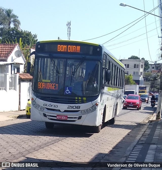 Expresso Glória 2108 na cidade de Valença, Rio de Janeiro, Brasil, por Vanderson de Oliveira Duque. ID da foto: 10066471.