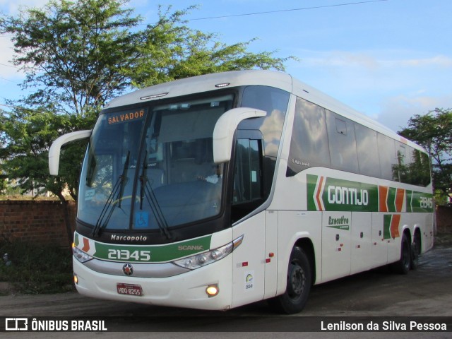 Empresa Gontijo de Transportes 21345 na cidade de Caruaru, Pernambuco, Brasil, por Lenilson da Silva Pessoa. ID da foto: 10065643.