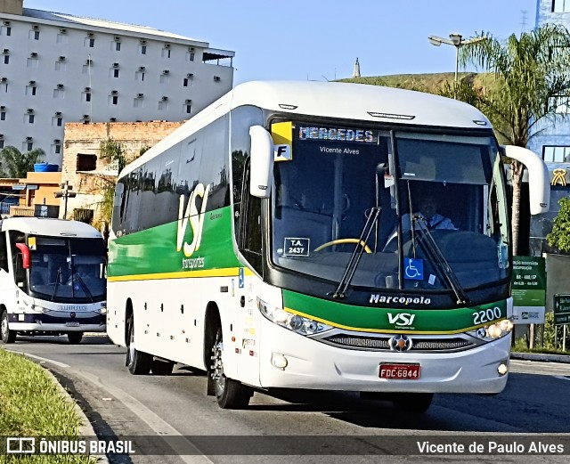 VSI - Viação Santo Ignácio 2200 na cidade de Aparecida, São Paulo, Brasil, por Vicente de Paulo Alves. Número da foto: #10067804.