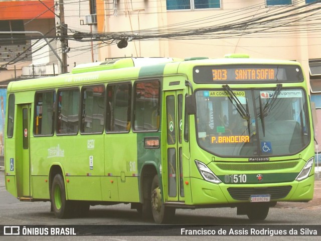 TransPremium 01510 na cidade de Teresina, Piauí, Brasil, por Francisco de Assis Rodrigues da Silva. ID da foto: 10069364.