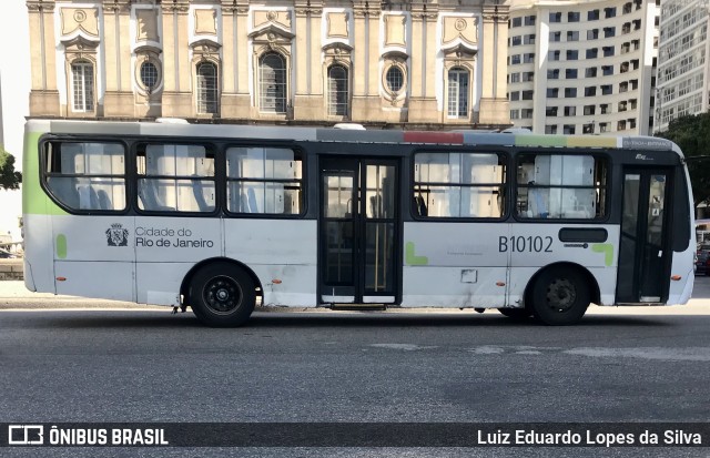 Transportes Paranapuan B10102 na cidade de Rio de Janeiro, Rio de Janeiro, Brasil, por Luiz Eduardo Lopes da Silva. ID da foto: 10067897.