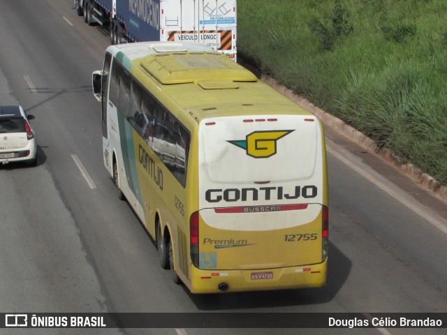 Empresa Gontijo de Transportes 12755 na cidade de Belo Horizonte, Minas Gerais, Brasil, por Douglas Célio Brandao. ID da foto: 10068140.