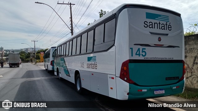 Santa Fé Transportes 145 na cidade de Belo Horizonte, Minas Gerais, Brasil, por Nilson Brandão Alves. ID da foto: 10070172.