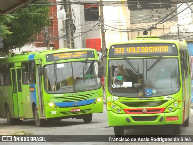Viação Santana 02782 na cidade de Teresina, Piauí, Brasil, por Francisco de Assis Rodrigues da Silva. Número da foto: #10069346.