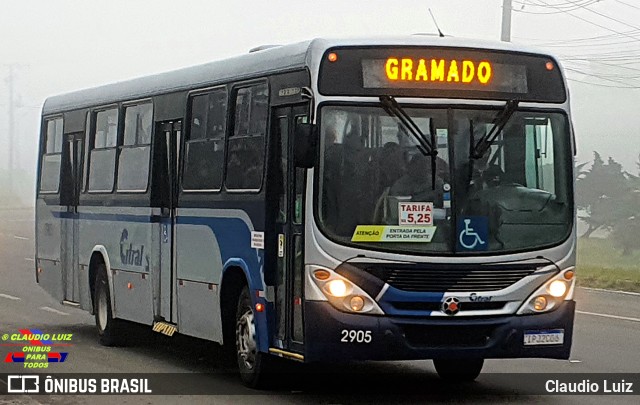 Citral Transporte e Turismo 2905 na cidade de Gramado, Rio Grande do Sul, Brasil, por Claudio Luiz. Número da foto: #10070433.
