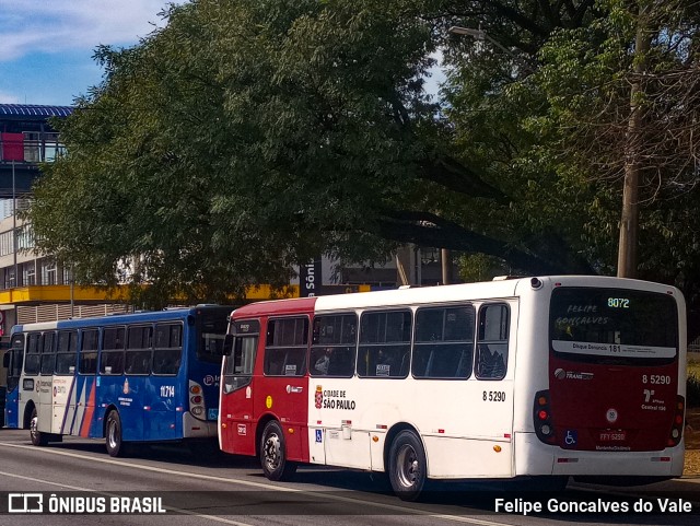 Auto Viação Transcap >> Auto Bless Transportes 8 5290 na cidade de São Paulo, São Paulo, Brasil, por Felipe Goncalves do Vale. Número da foto: #10068679.