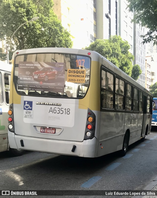 Erig Transportes > Gire Transportes A63518 na cidade de Rio de Janeiro, Rio de Janeiro, Brasil, por Luiz Eduardo Lopes da Silva. Número da foto: #10067853.