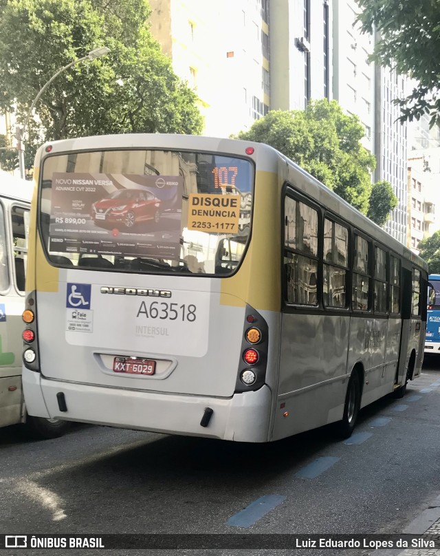 Erig Transportes > Gire Transportes A63518 na cidade de Rio de Janeiro, Rio de Janeiro, Brasil, por Luiz Eduardo Lopes da Silva. ID da foto: 10067853.