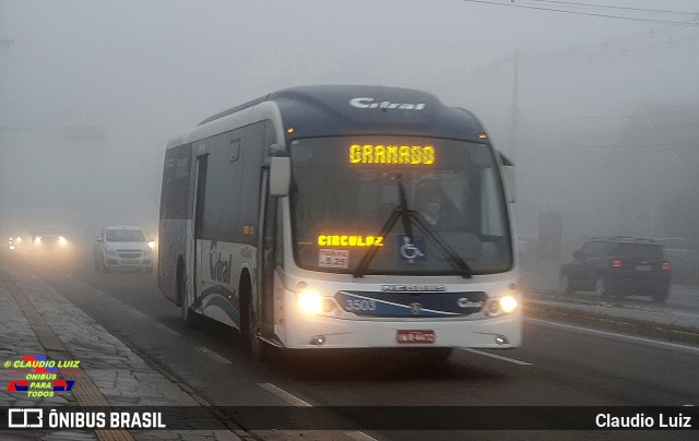 Citral Transporte e Turismo 3503 na cidade de Gramado, Rio Grande do Sul, Brasil, por Claudio Luiz. Número da foto: #10070454.