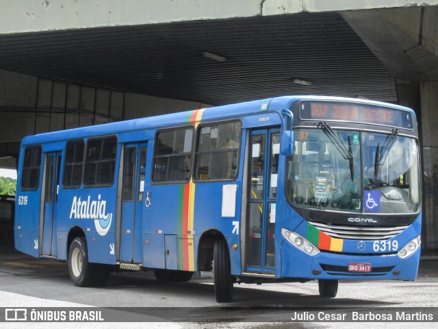 Viação Atalaia Transportes 6319 na cidade de Aracaju, Sergipe, Brasil, por Julio Cesar  Barbosa Martins. ID da foto: 10067866.