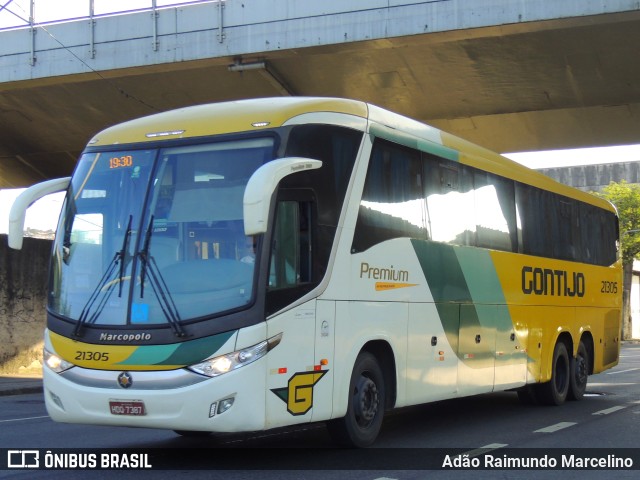 Empresa Gontijo de Transportes 21305 na cidade de Belo Horizonte, Minas Gerais, Brasil, por Adão Raimundo Marcelino. ID da foto: 10072964.