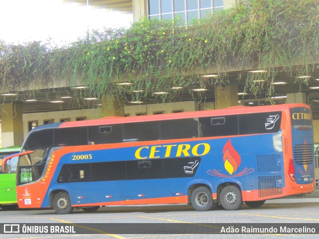 Viação Cetro 20003 na cidade de Belo Horizonte, Minas Gerais, Brasil, por Adão Raimundo Marcelino. ID da foto: 10073030.