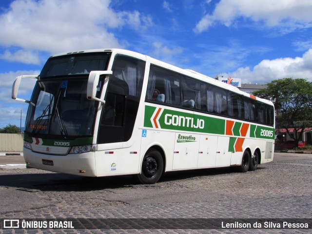 Empresa Gontijo de Transportes 20085 na cidade de Caruaru, Pernambuco, Brasil, por Lenilson da Silva Pessoa. ID da foto: 10071632.