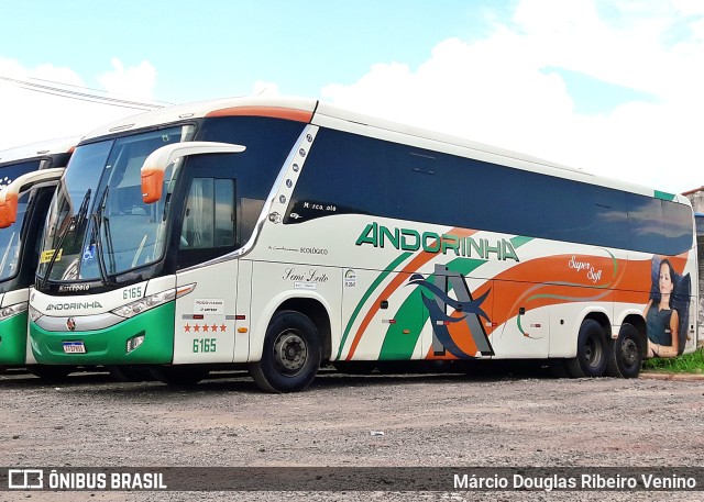 Empresa de Transportes Andorinha 6165 na cidade de Corumbá, Mato Grosso do Sul, Brasil, por Márcio Douglas Ribeiro Venino. ID da foto: 10071827.