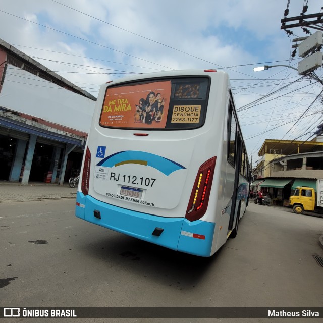 Auto Viação Vera Cruz - Belford Roxo RJ 112.107 na cidade de Belford Roxo, Rio de Janeiro, Brasil, por Matheus Silva. Número da foto: #10072363.