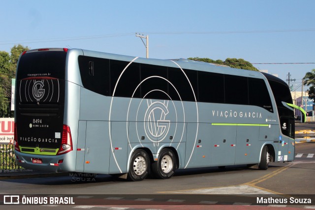 Viação Garcia 8494 na cidade de Bauru, São Paulo, Brasil, por Matheus Souza. Número da foto: #10073238.