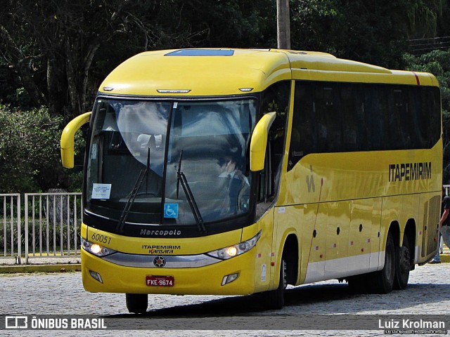 Viação Itapemirim 60051 na cidade de Juiz de Fora, Minas Gerais, Brasil, por Luiz Krolman. ID da foto: 10071158.