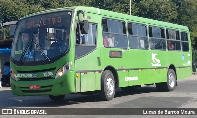 Viação Novo Retiro 1398 na cidade de Contagem, Minas Gerais, Brasil, por Lucas de Barros Moura. ID da foto: 10070997.