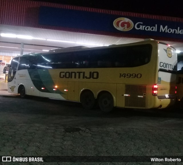 Empresa Gontijo de Transportes 14990 na cidade de João Monlevade, Minas Gerais, Brasil, por Wilton Roberto. ID da foto: 10071211.