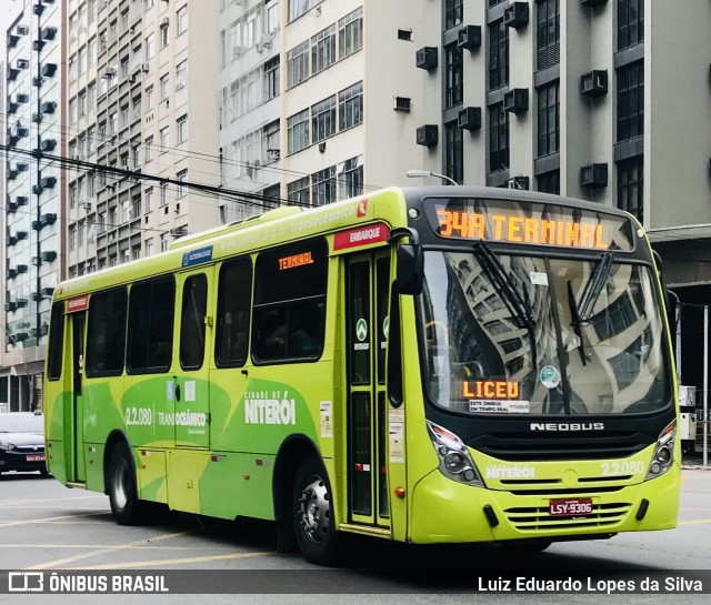 Santo Antônio Transportes Niterói 2.2.080 na cidade de Niterói, Rio de Janeiro, Brasil, por Luiz Eduardo Lopes da Silva. ID da foto: 10072763.