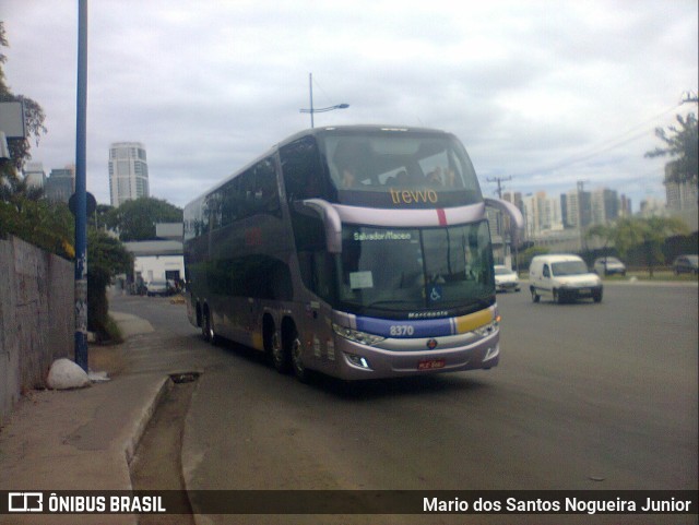 Rota Transportes Rodoviários 8370 na cidade de Salvador, Bahia, Brasil, por Mario dos Santos Nogueira Junior. ID da foto: 10072444.