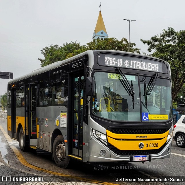 Transunião Transportes 3 6028 na cidade de São Paulo, São Paulo, Brasil, por Jefferson Nascimento. Número da foto: #10073138.