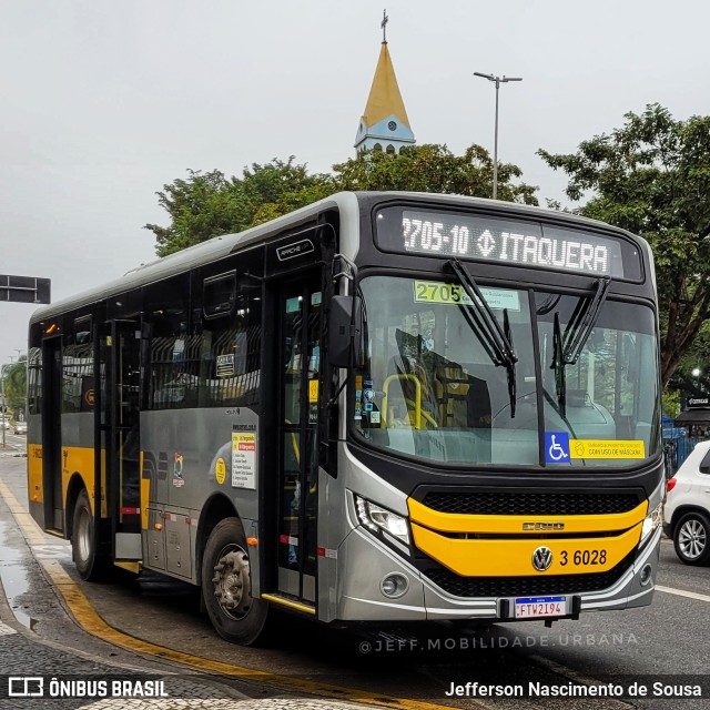 Transunião Transportes 3 6028 na cidade de São Paulo, São Paulo, Brasil, por Jefferson Nascimento de Sousa. ID da foto: 10073138.