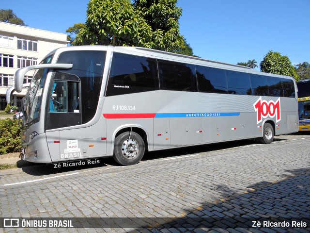 Auto Viação 1001 RJ 108.134 na cidade de Petrópolis, Rio de Janeiro, Brasil, por Zé Ricardo Reis. ID da foto: 10074554.